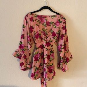 COPY - Betsy Johnson Floral Blouse